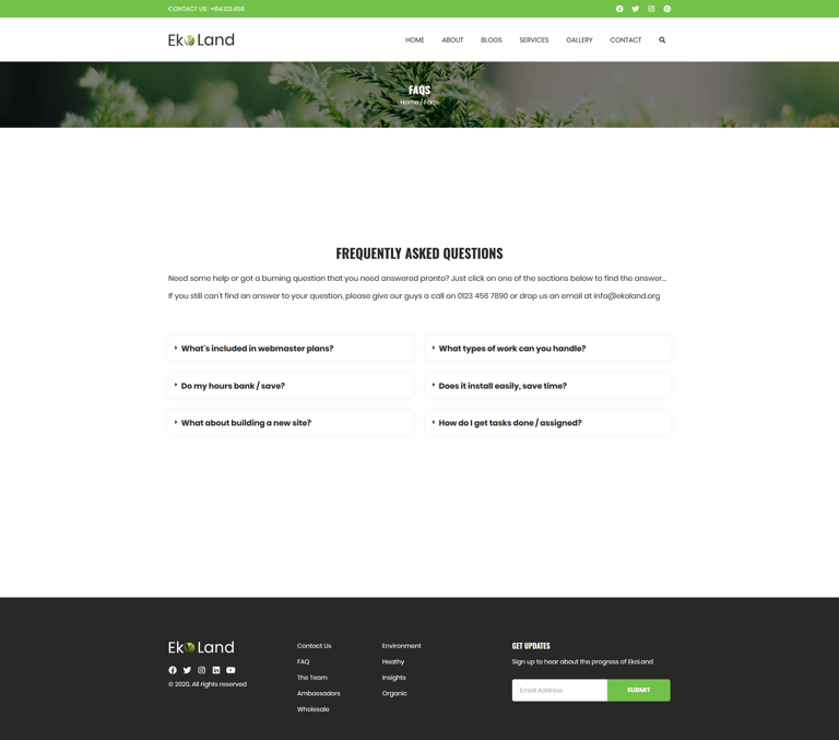 Eko - Environment & Ecology Template Kit