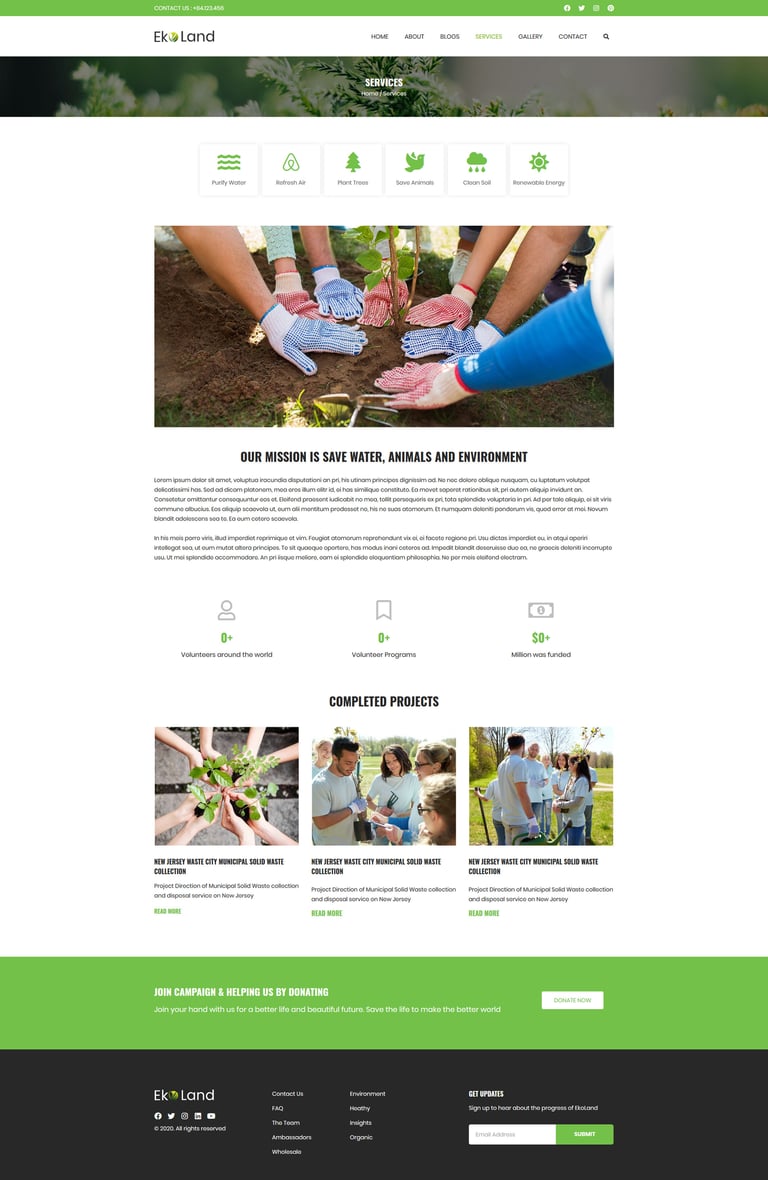 Eko - Environment & Ecology Template Kit