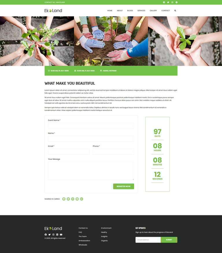 Eko - Environment & Ecology Template Kit