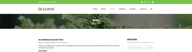 Eko - Environment & Ecology Template Kit