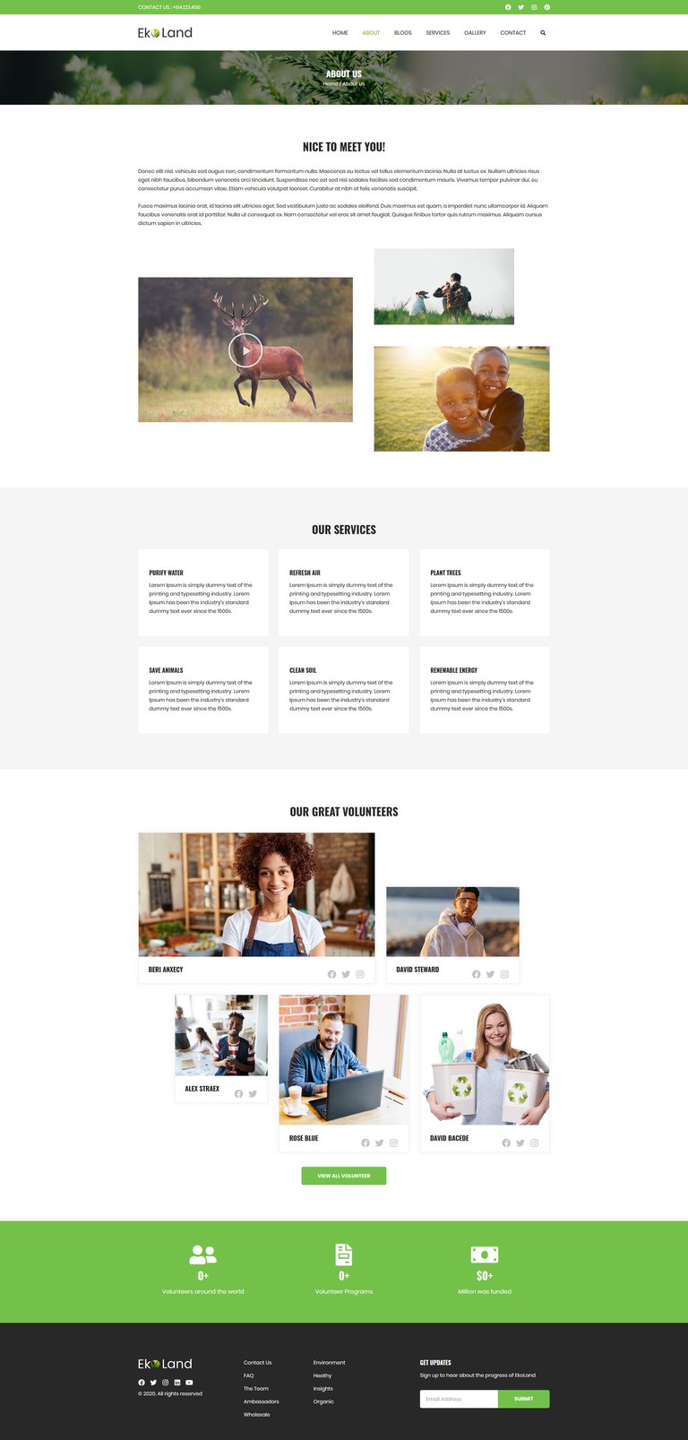 Eko - Environment & Ecology Template Kit