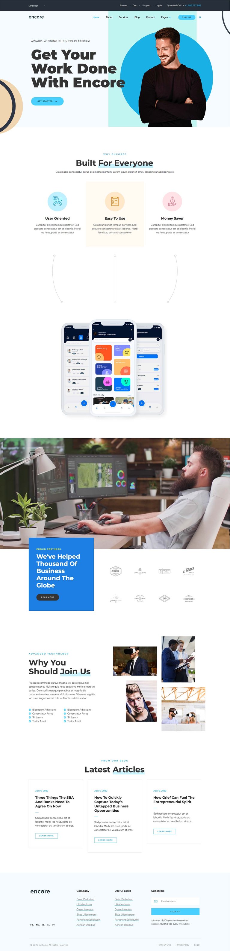 Encore - Multi-purpose Business Template Kit