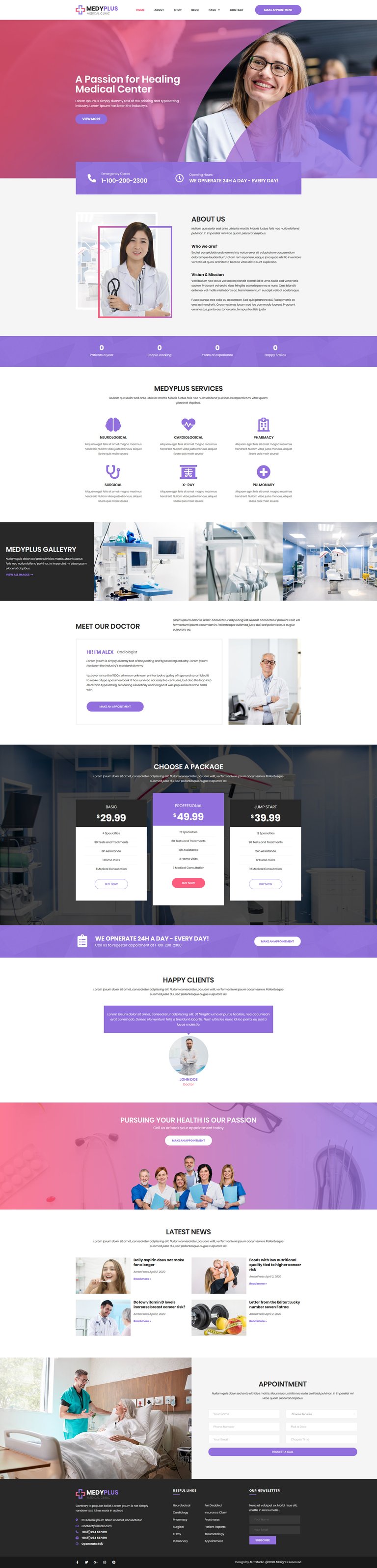 Medyplus - Medical, Clinic Template Kit