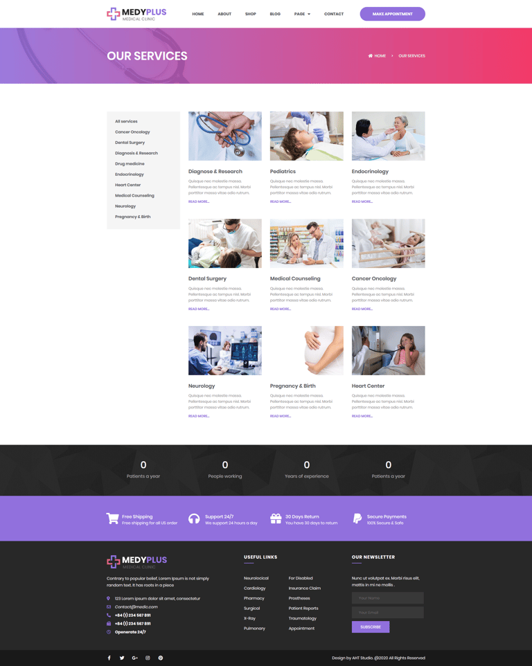 Medyplus - Medical, Clinic Template Kit