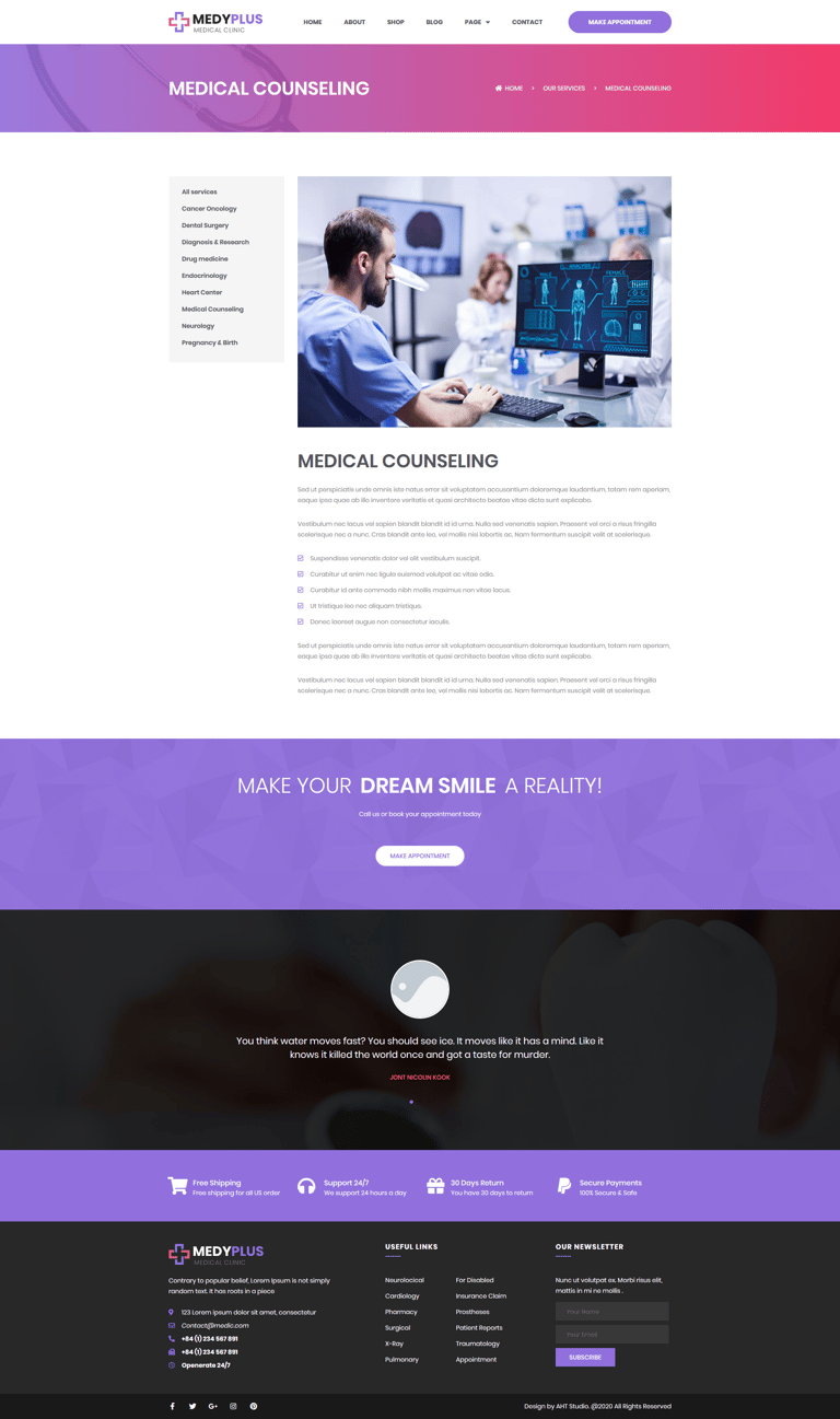 Medyplus - Medical, Clinic Template Kit