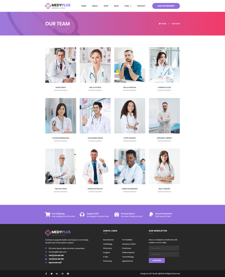Medyplus - Medical, Clinic Template Kit