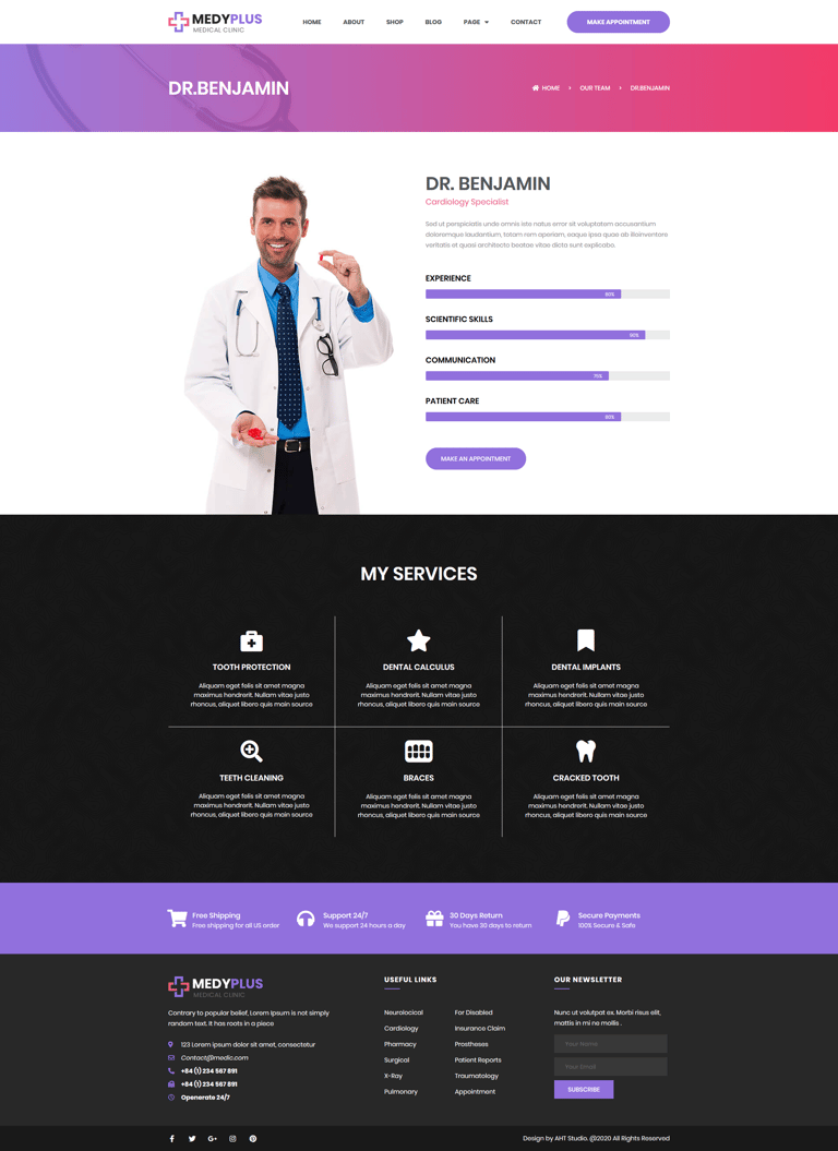 Medyplus - Medical, Clinic Template Kit