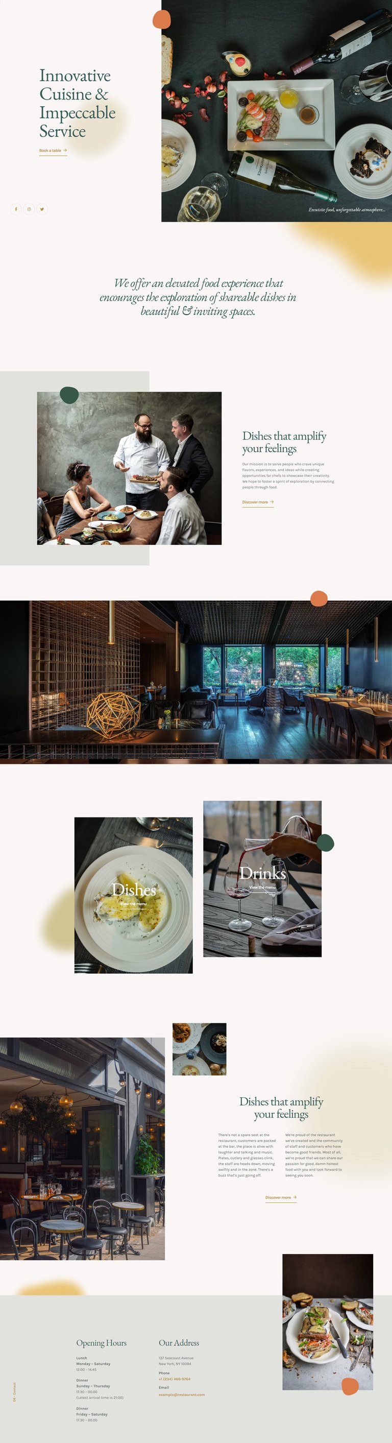 The Restaurant - Elementor Template Kit