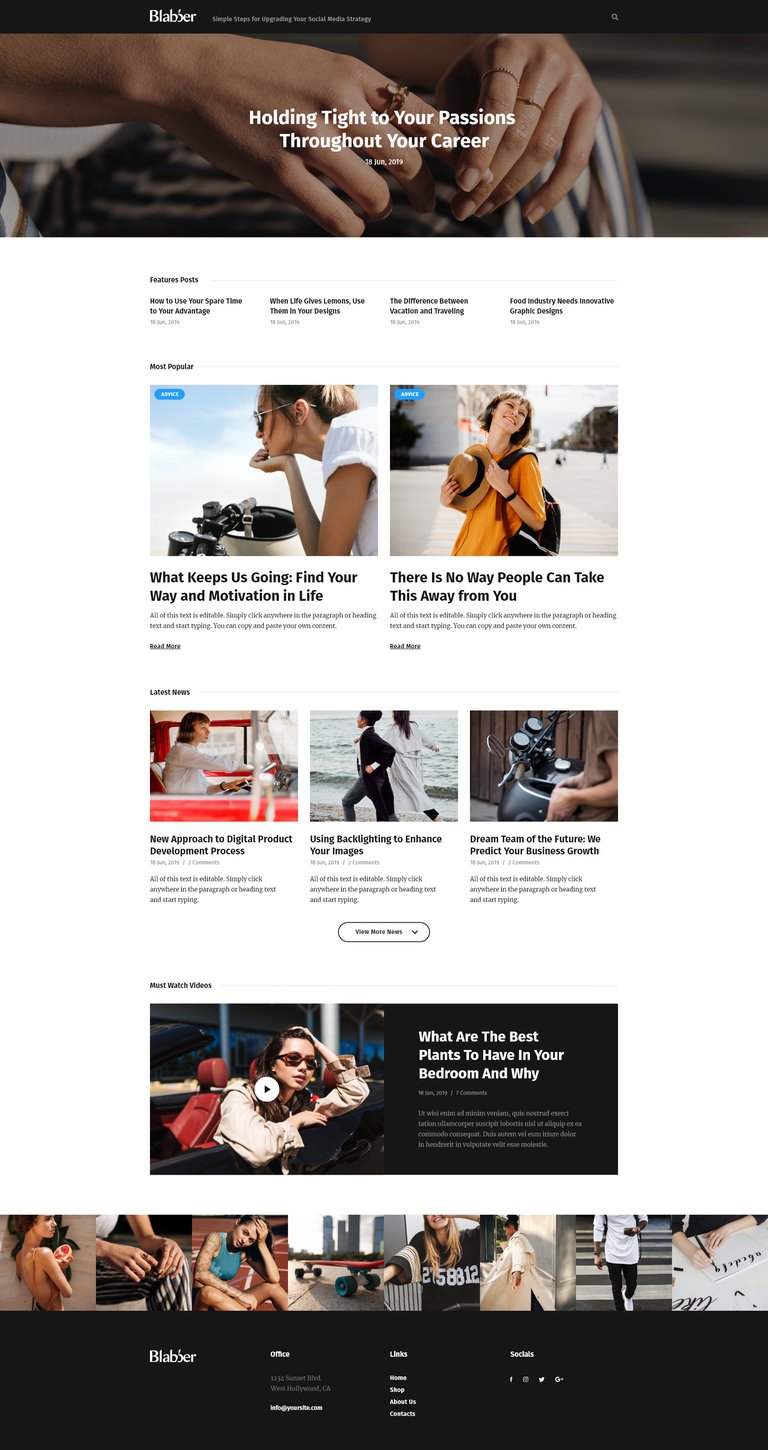 Blabber - Modern Blog & Magazine Elementor Template Kit