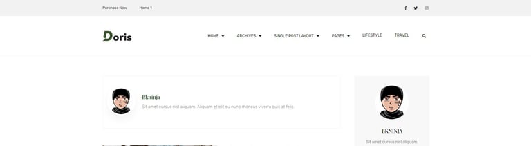 Doris - Blog & Magazine Template Kit
