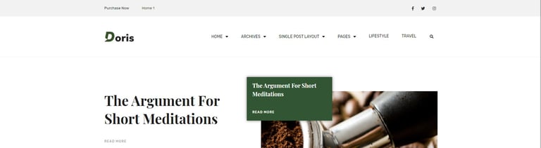 Doris - Blog & Magazine Template Kit