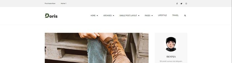 Doris - Blog & Magazine Template Kit