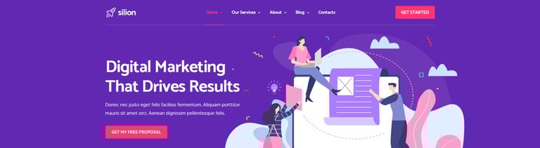Silion - Digital Marketing Elementor Template Kit