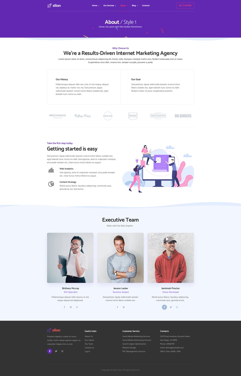 Silion - Digital Marketing Elementor Template Kit