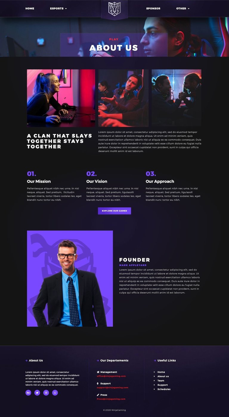 Esportize | eSports Elementor Template Kit