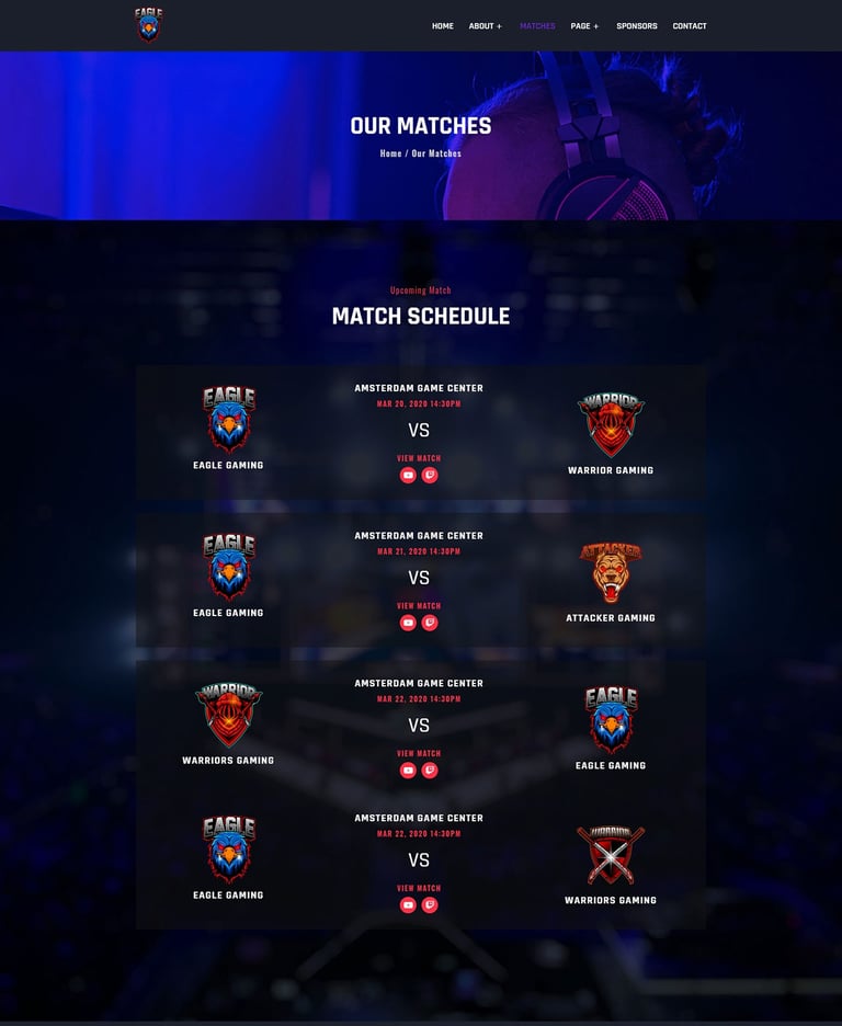 Warzon - Esport Elementor Template Kit