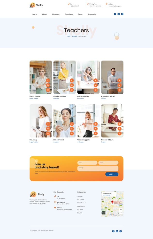 Shelly – School Template Kit for Elementor
