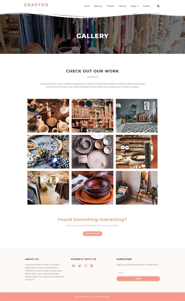 Craftso - Crafting Elementor Template Kit