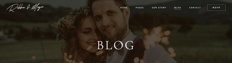 Robbie & Magie – Wedding Event Invitation Elementor Template Kit