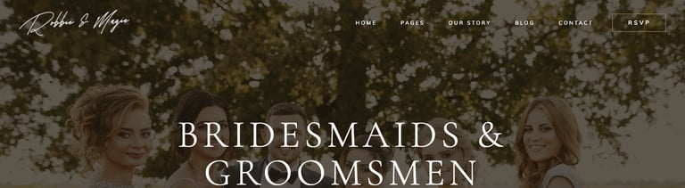 Robbie & Magie – Wedding Event Invitation Elementor Template Kit