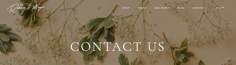 Robbie & Magie – Wedding Event Invitation Elementor Template Kit