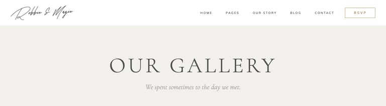 Robbie & Magie – Wedding Event Invitation Elementor Template Kit