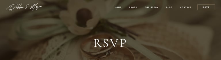 Robbie & Magie – Wedding Event Invitation Elementor Template Kit