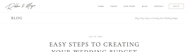 Robbie & Magie – Wedding Event Invitation Elementor Template Kit