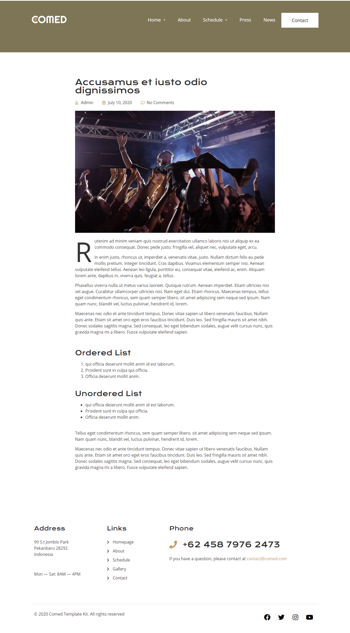 Comed - Comedian Elementor Template Kit, WP Template Kits ft. actor ...