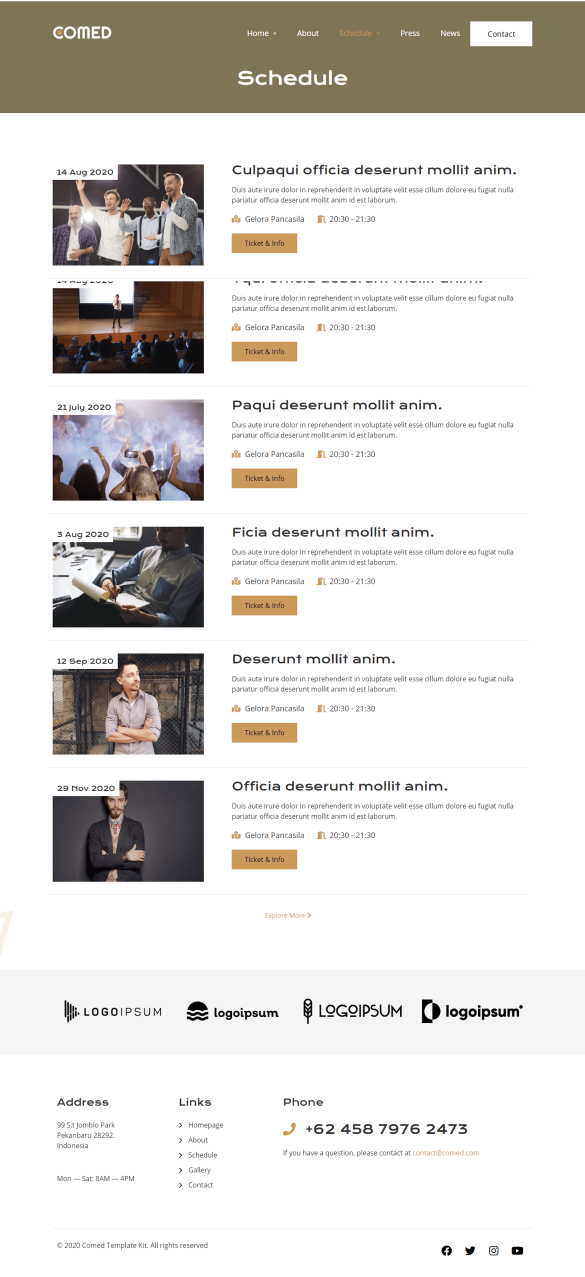 Comed - Comedian Elementor Template Kit, WP Template Kits ft. actor ...