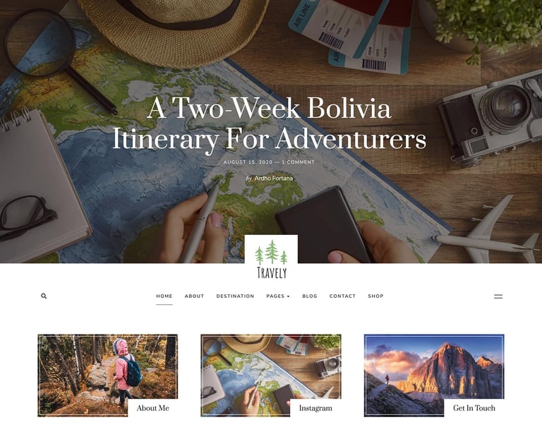 Travely - Travel Blog Template Kit