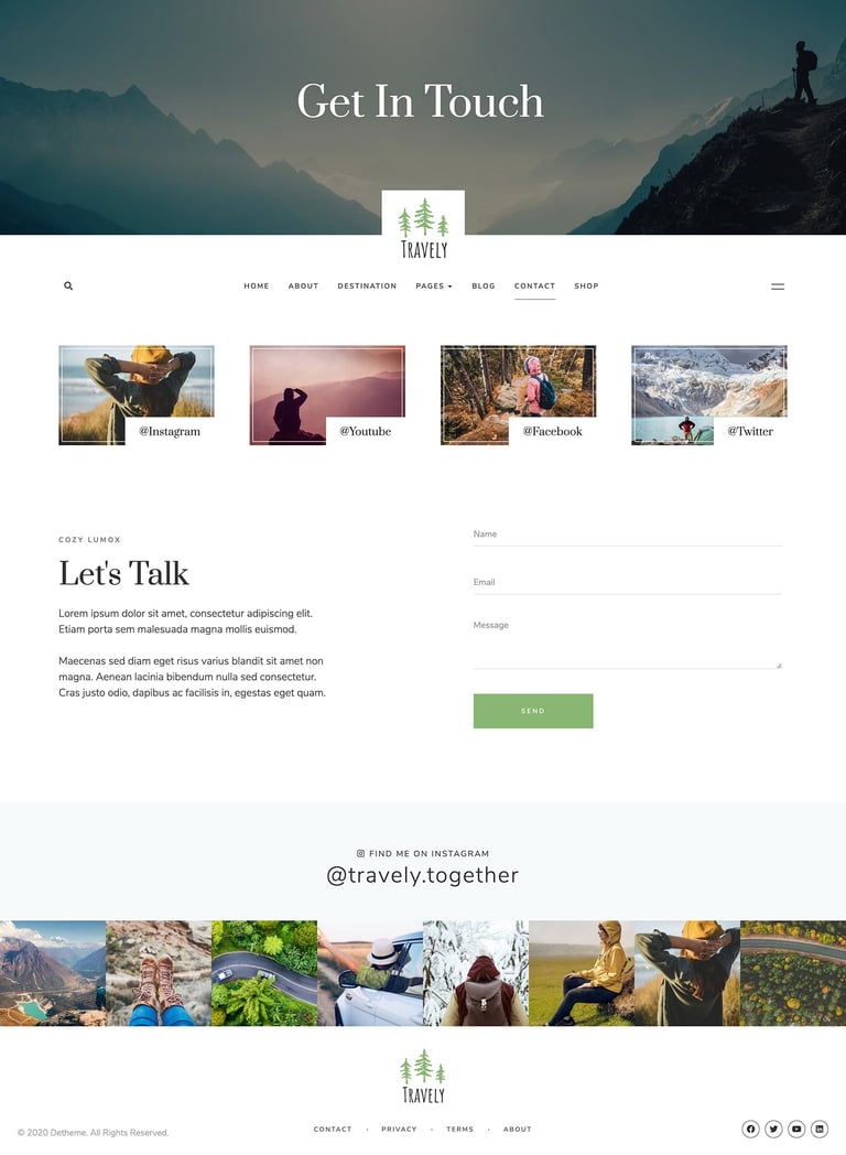Travely - Travel Blog Template Kit