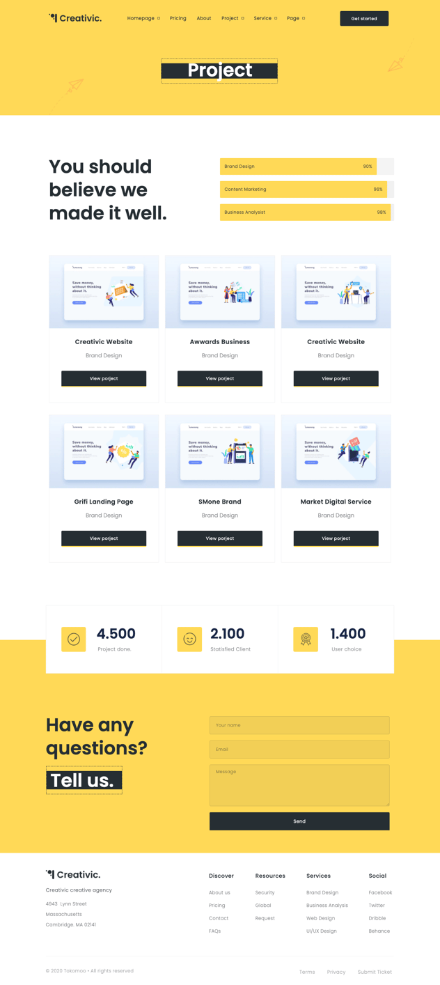 Creativic - Creative Agency Elementor Template Kit