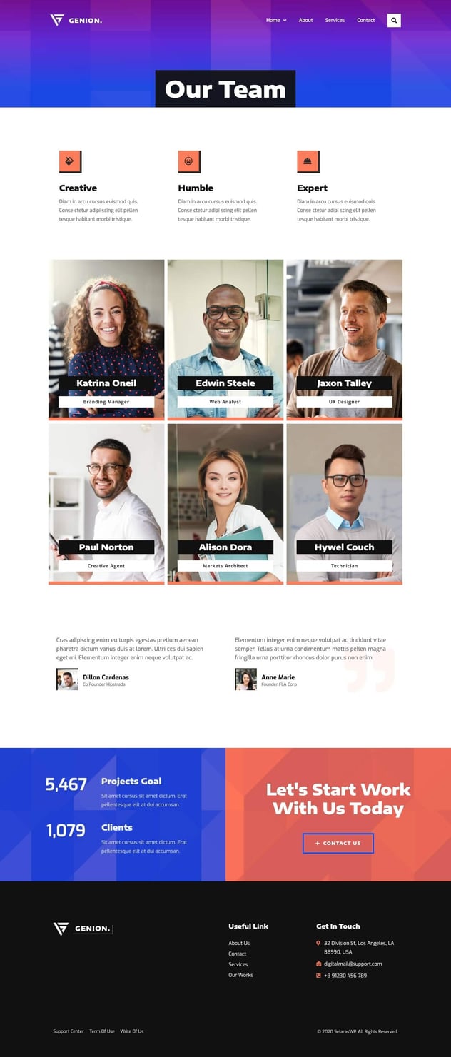 Genion - Creative Digital Agency Elementor Template Kit