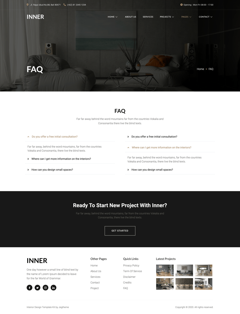 Inner – Interior Design & Architecture Template Kit