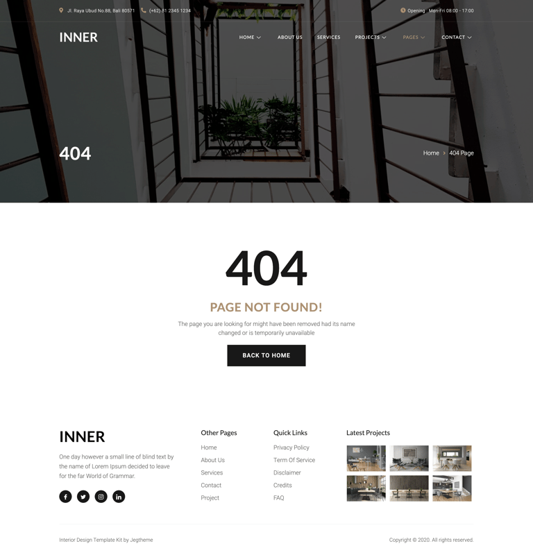 Inner – Interior Design & Architecture Template Kit