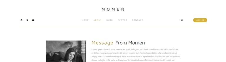 Momen - Photography & Blog Elementor Template Kit