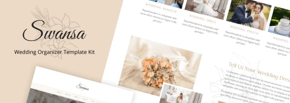 Swansa - Wedding Elementor Template Kit