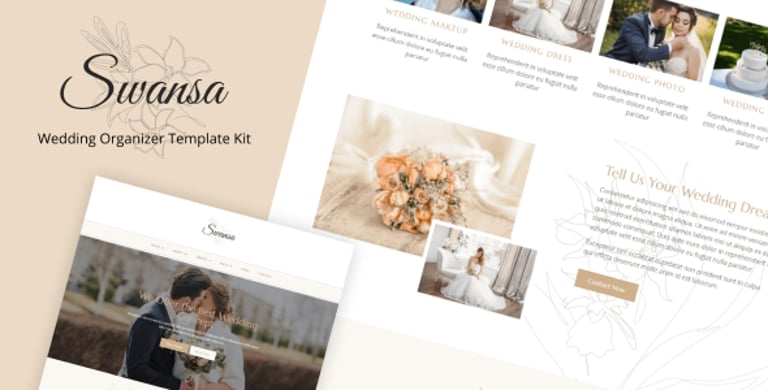 Swansa - Wedding Elementor Template Kit
