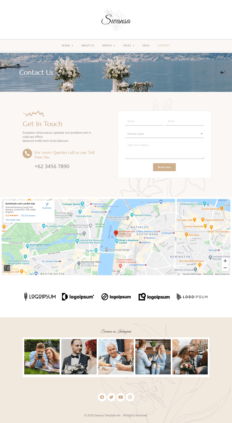 Swansa - Wedding Elementor Template Kit