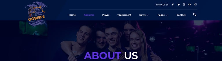 GGWEPE – Esports & Gaming Elementor Template Kit