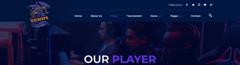 GGWEPE – Esports & Gaming Elementor Template Kit