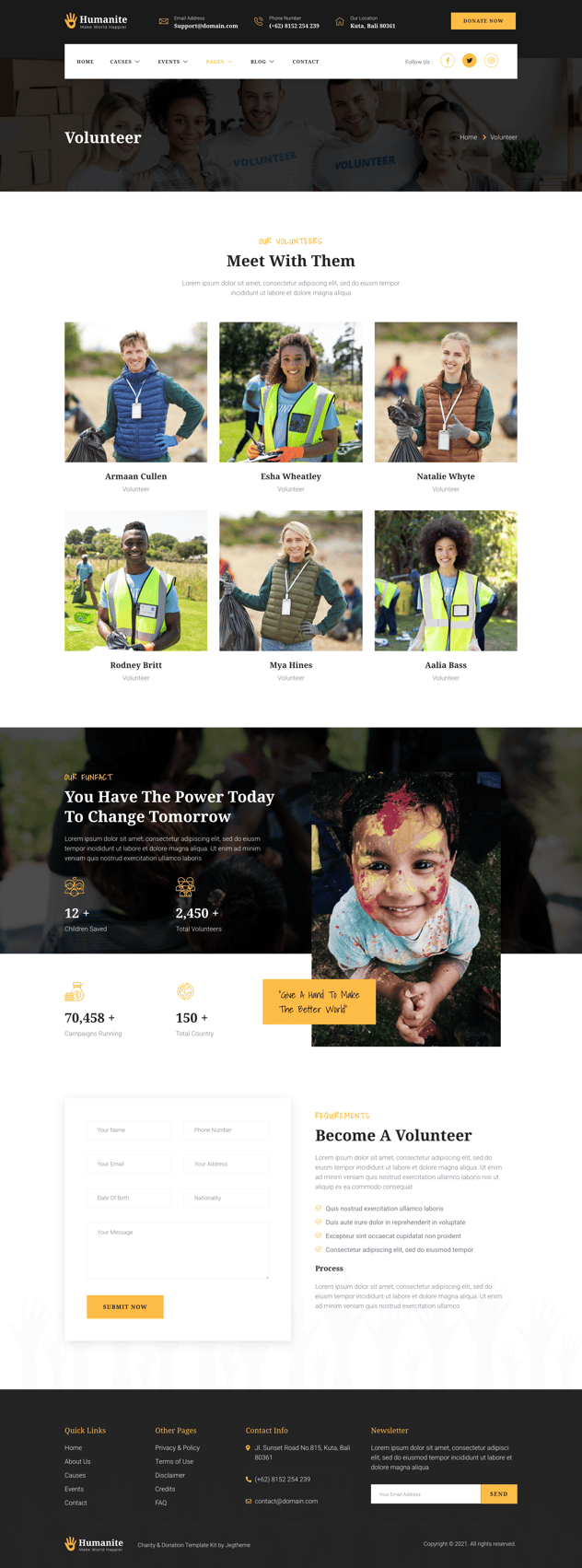 Humanite – Charity & Donation Elementor Template Kit