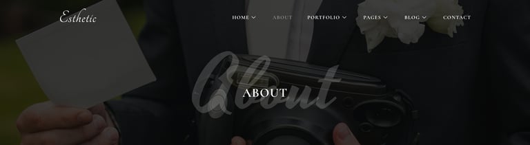 Esthetic – Wedding Photography Elementor Template Kit