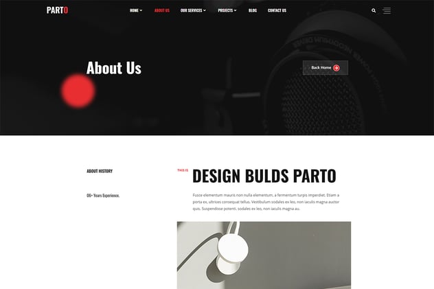Parto – Creative Personal Portfolio Elementor Template Kit