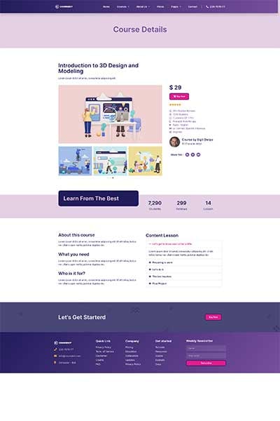 CourseKit - Online e-Learning Elementor Template Kit ft. academy & e ...
