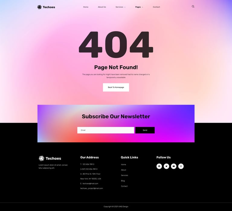 Techoes - Tech & Software Company Elementor Template kit