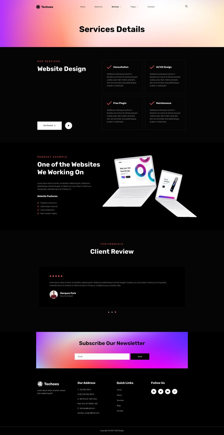 Techoes - Tech & Software Company Elementor Template kit