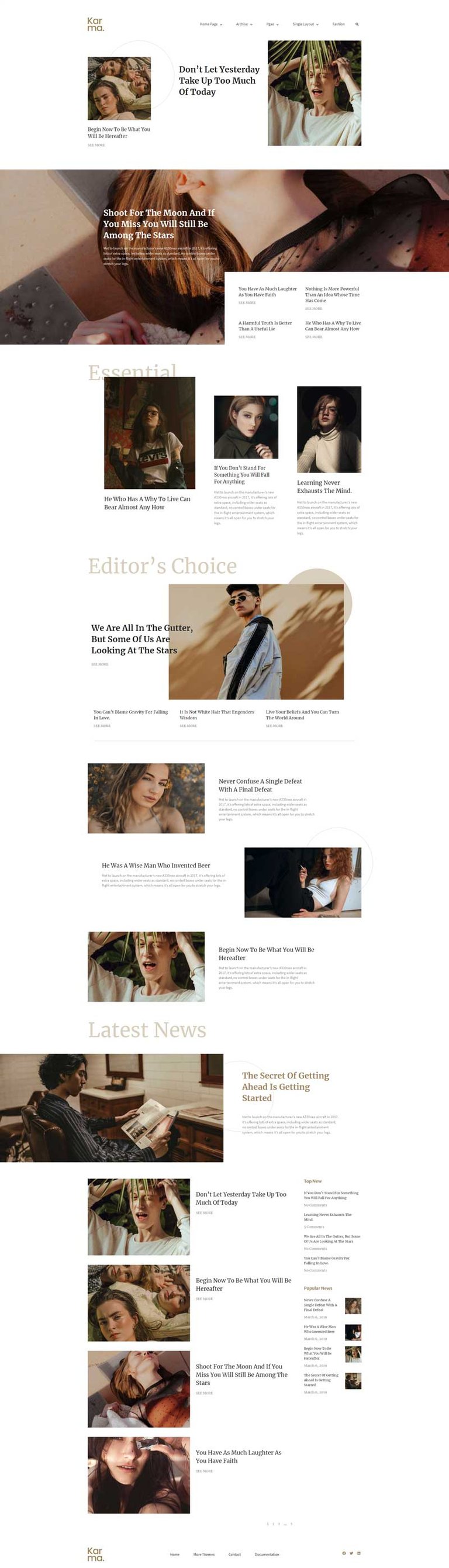 Karma - Blog & Magazine Elementor Template Kit