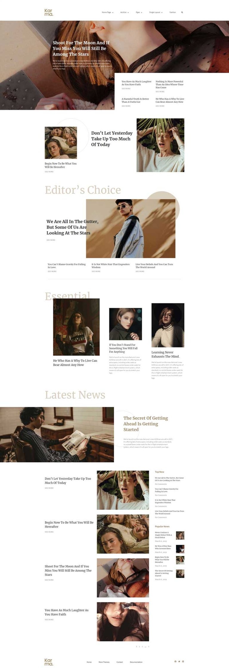 Karma - Blog & Magazine Elementor Template Kit